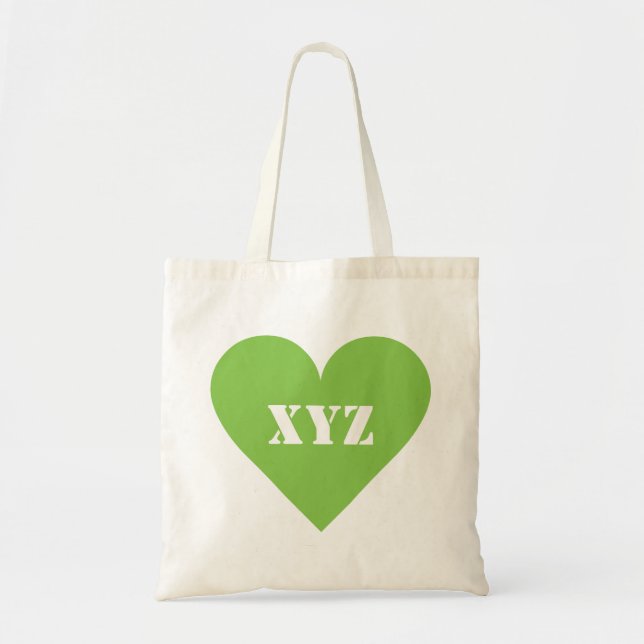 Valentine Heart custom monogram bags (Front)