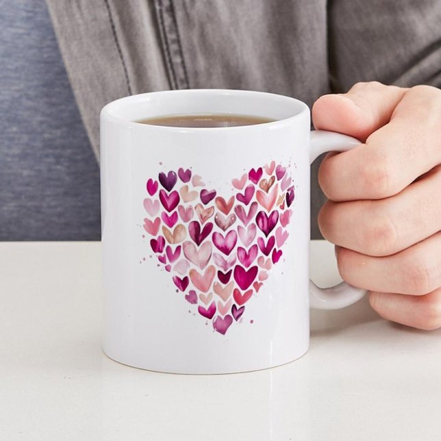 Valentine Heart Design Coffee Mug  (Creator Uploaded)