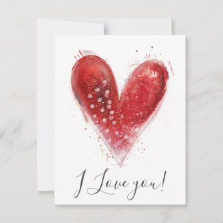 Valentine Heart Design Holiday Card