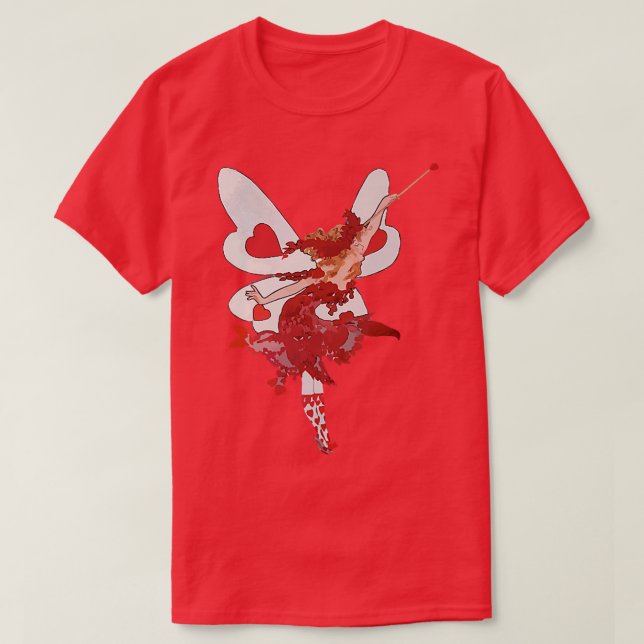 Valentine Heart Fairy T-Shirt (Design Front)