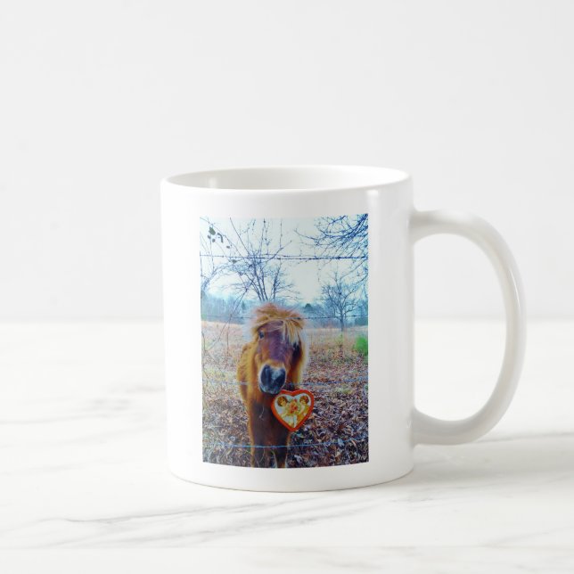 Valentine Heart  Horse Coffee Mug (Right)