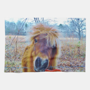 Valentine Heart  Horse Tea Towel