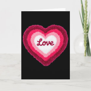 Valentine Heart Latch Hook Design  Card