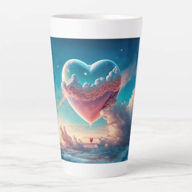 Valentine Heart Latte Mug  (Front)