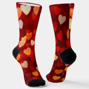 Valentine Heart Pattern Romantic Love Socks
