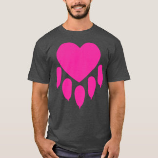 Valentine Heart Paw Down T-Shirt