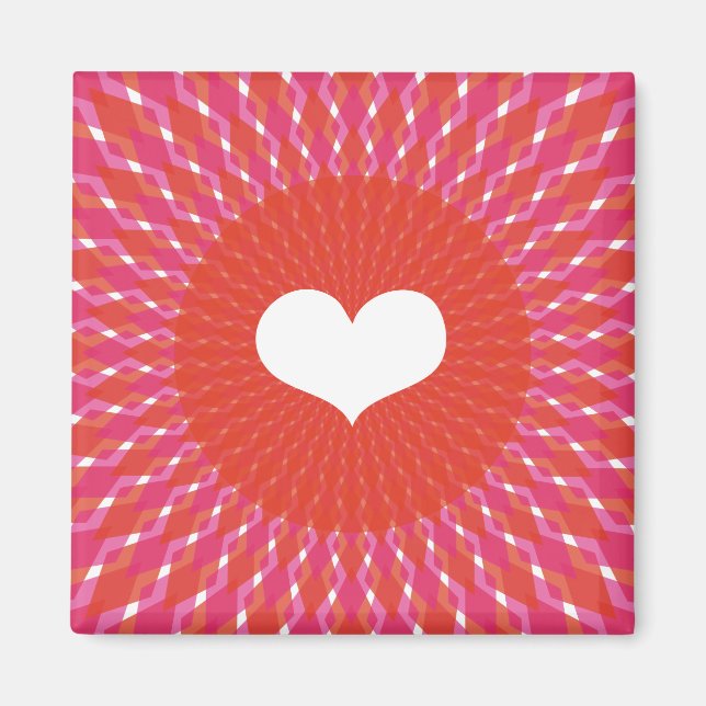 Valentine Heart Pop Magnet (Front)