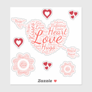 Valentine Heart Shapecloud