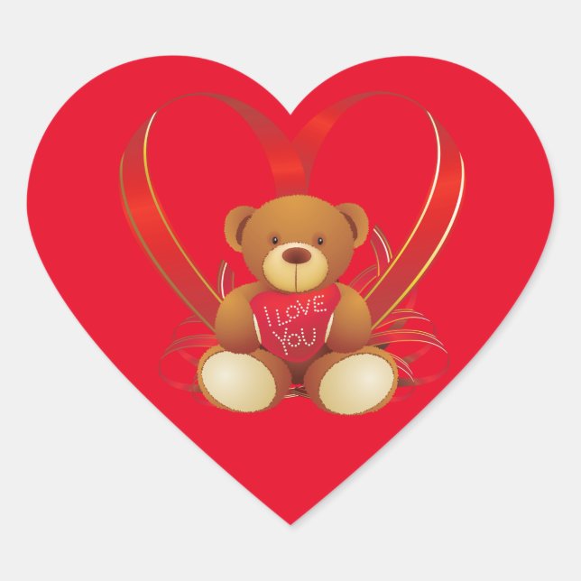 Valentine Heart Stickers (Front)