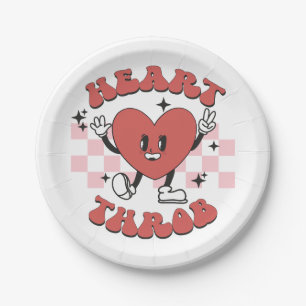Valentine Heart Throb Paper Plate