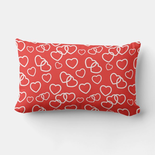 Valentine Heart Throw Pillow (Back)