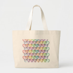 valentine hearts 3d valentine s day large tote bag