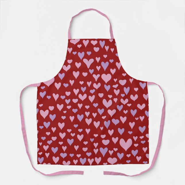 Valentine hearts  apron (Front)