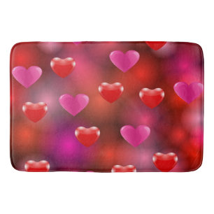 Valentine Hearts Bath Mat