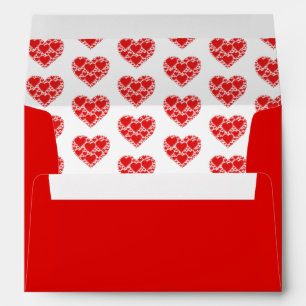 Valentine Hearts Card Envelope