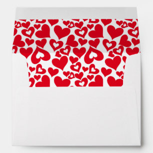 Valentine Hearts Card Envelope