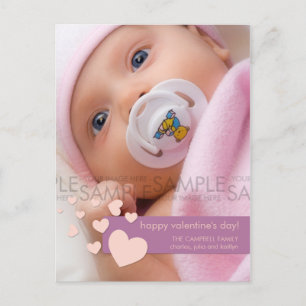 Valentine Hearts Confetti :: Photo Postcard