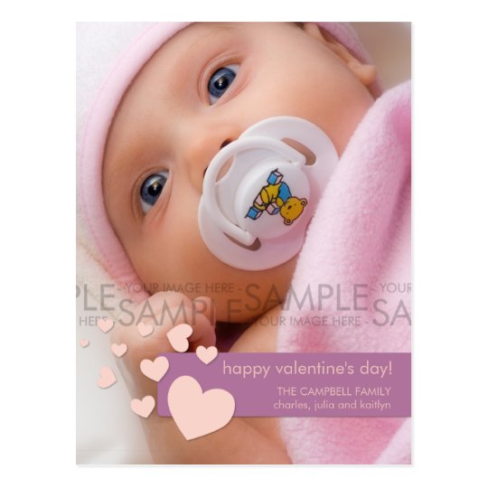Valentine Hearts Confetti :: Photo Postcard