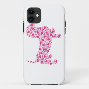 Valentine Hearts Dachshund iPhone 11 Case