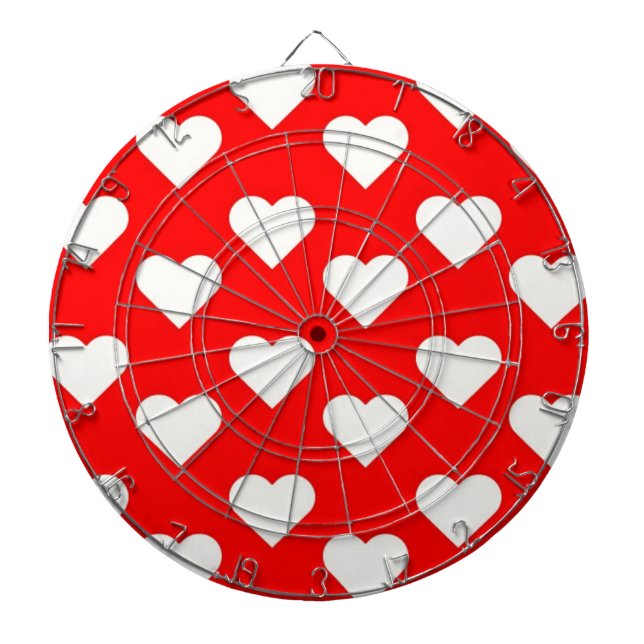 Valentine Hearts Dartboard (Front)