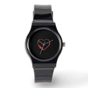 valentine hearts design watch