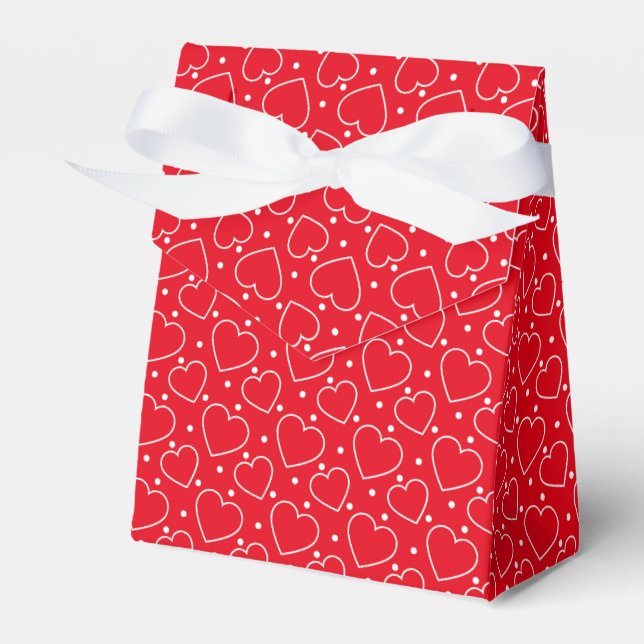 Valentine Hearts Favour Box (Front Side)