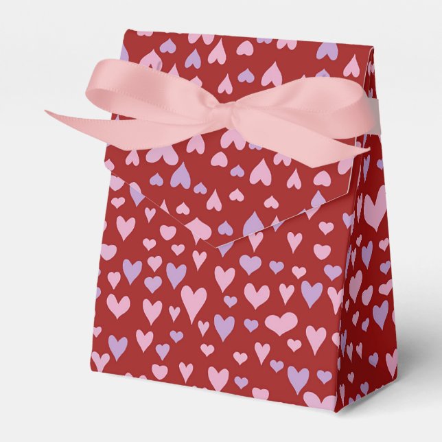 Valentine hearts  favour box (Front Side)