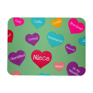 Valentine hearts for a sweet niece! magnet