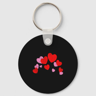 Valentine Hearts Funny Party Valentines Day Key Ring