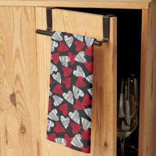 Valentine Hearts Kitchen Towel