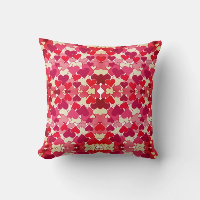 Valentine Hearts Mirror | Recoleta Throw Pillow (Front)