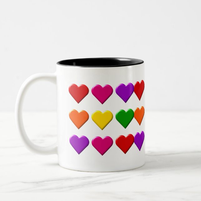 Valentine Hearts Mug (Left)