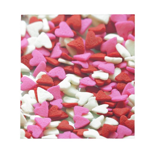 Valentine Hearts Notepad (Front)