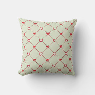 Valentine Hearts Patchwork Cushion 