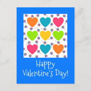 Valentine hearts pattern for Child by Jo Images Postcard