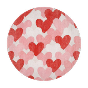  Valentine Hearts pattern Mug Cutting Board