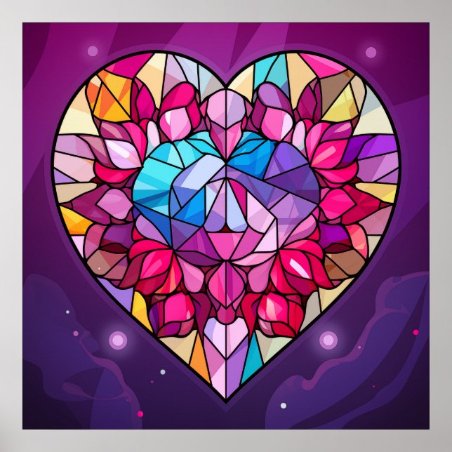 Valentine Hearts Poster (Front)