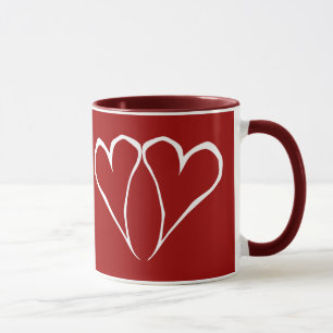 Valentine Hearts Red Mug