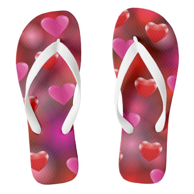 Valentine Hearts Thongs (Footbed)