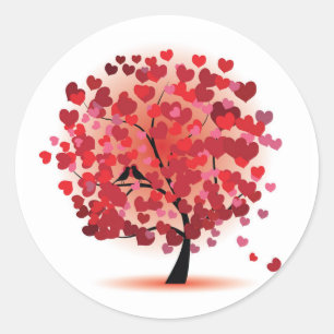 Valentine Hearts Tree Stickers