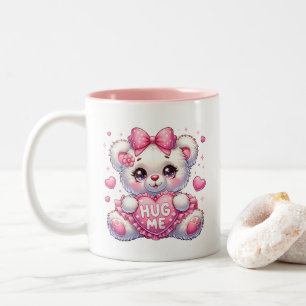 Valentine Hearts  Two-Tone Coffee Mug