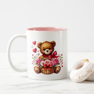 Valentine Hearts  Two-Tone Coffee Mug