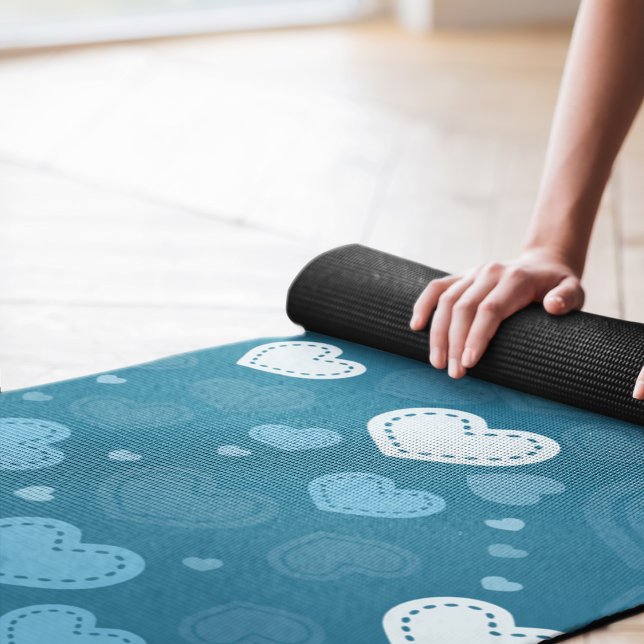 valentine hearts yoga mat (Creator Uploaded)