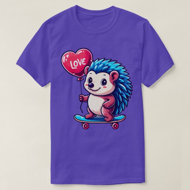 Valentine Hedgehog Valentine Hedgehog 2024 1 T-Shirt (Design Front)
