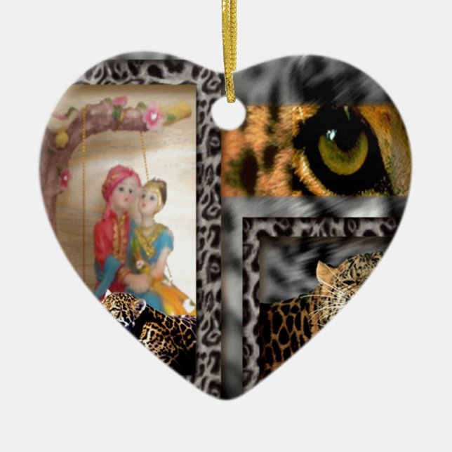 Valentine Hero Ceramic Tree Decoration (Front)