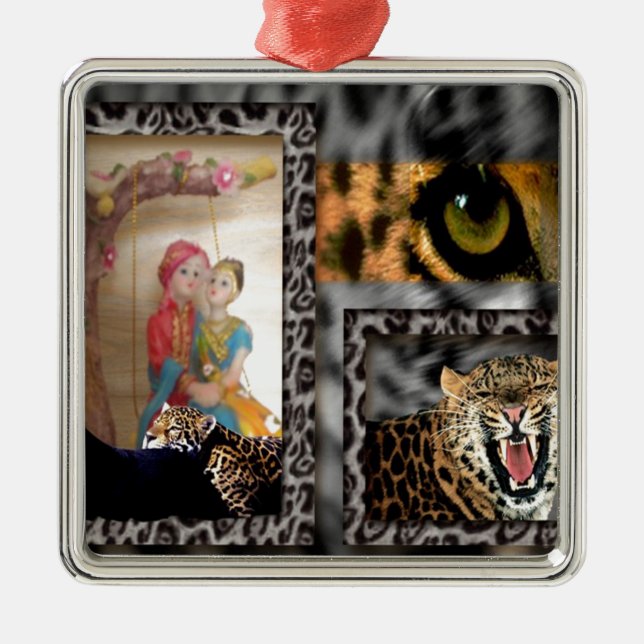 Valentine Hero Metal Ornament (Front)