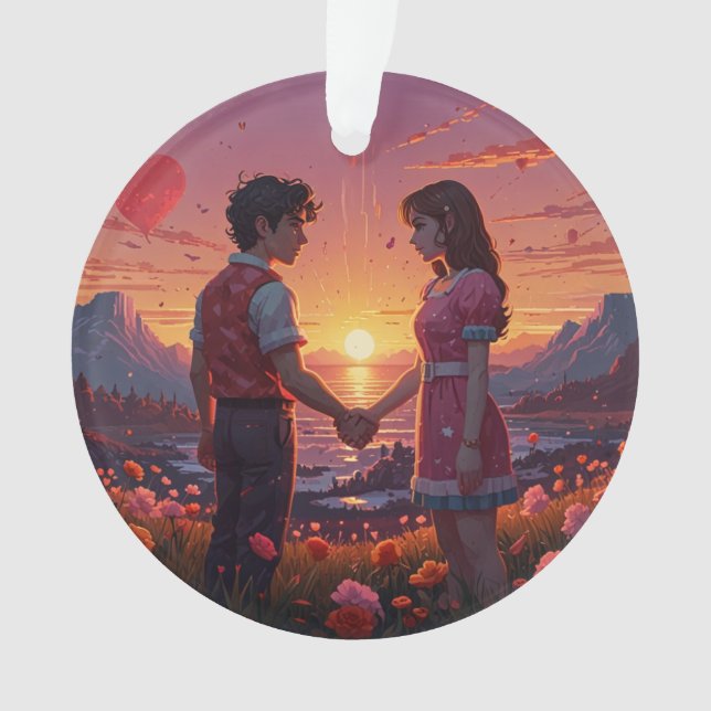 Valentine horizont love ornament (Front)