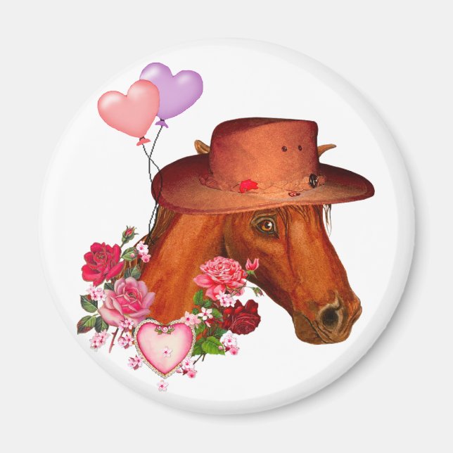 Valentine Horse Magnet (Front)