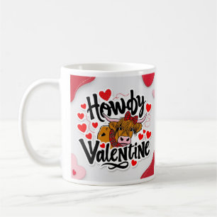 Valentine Howdy caw Coffee Mug