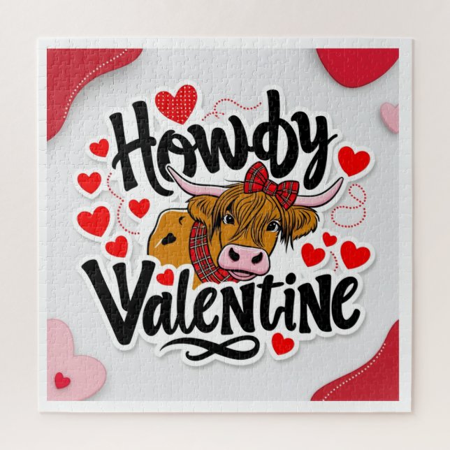 Valentine Howdy caw Jigsaw Puzzle (Vertical)